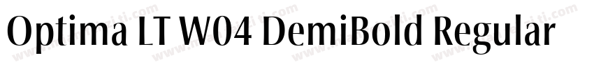 Optima LT W04 DemiBold Regular 商字体转换